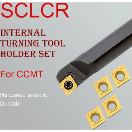 S08K SCLCR06 Internal Turning Tool Holder Lathe Boring Bar Accessories Machine CCMT Carbide Inserts Tools Set