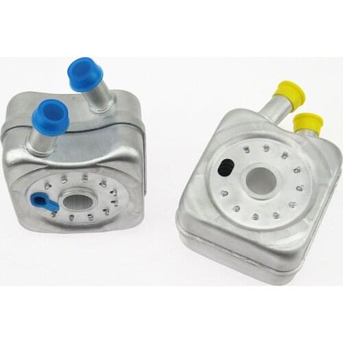 SCJYRXS Qty 2 1.8L 1.9L 2.0L Engine Oil Temperature Radiator Cooler For Beetle Golf MK4 Passat A4 TT 028117021B 028117021K