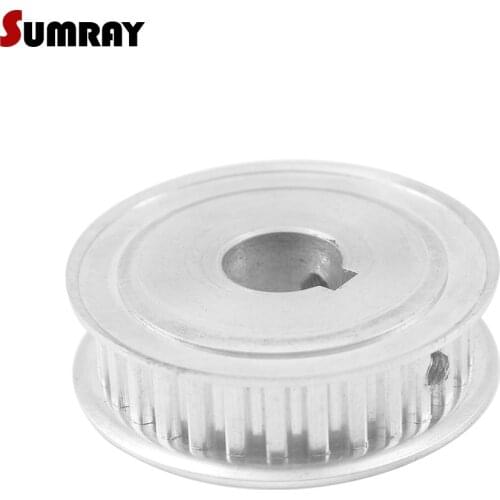 SUMRAY XL Keyway 40T Timing Pulley 16/17/19/20mm bore keyway diameter 5/6mm 11mm width Drive Belt Pulleys for 3D Printer