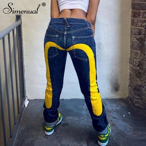 Женские зауженные джинсы Simenual China At AliExpress