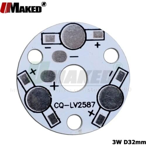 LED PCB 3W 32M lighting Heat sink lamp palte For 1W 3W High Power LED Chips Aluminum Base Plate Bulb Spotlight Downlight DIY