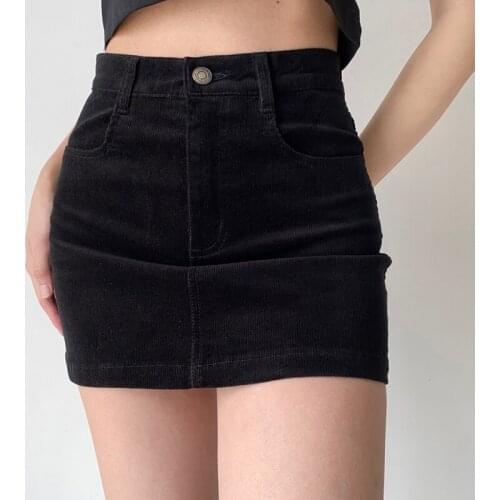 TVVOVVIN Women Corduroy Original Super Mini Skirt юбка с вельветом hot sexy korean women skirts FB5B
