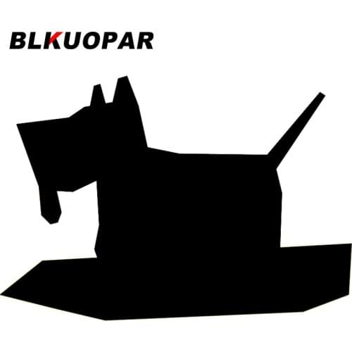 BLKUOPAR for Small Terrier Dog Image Decals Vinyl Car Stickers Refrigerator Laptop Skateboard Sunscreen Funny Decoration Decal