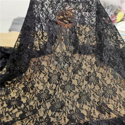 M1161 150cm Wde Knitted Brocade Lace African Fabric Lace Tablecloth Headband Panties Sheet Curtain Decoration