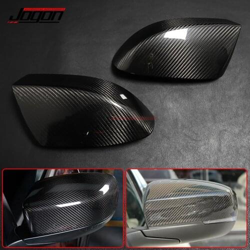Real Carbon Fiber For Maserati Ghibli Quattroporte 2017 2018 2019 Car Side Wing Rear view Mirror Caps Cover Shell Accessories