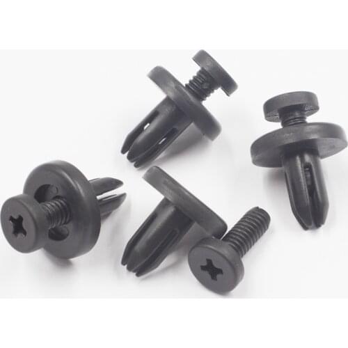 500pcs Auto bumper fender door Retaining rivet for BMW Toyota Mazda Car plastic screw For Toyota push Expanding retainer clips