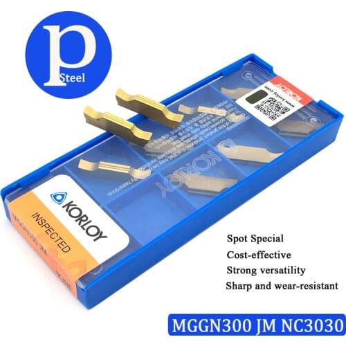 10pcs 100% Original MGGN300 JM NC3030 High Quality Carbide Inserts Grooving Turning Tool MGGN 150 Blades CNC Lathe Cutter Tool