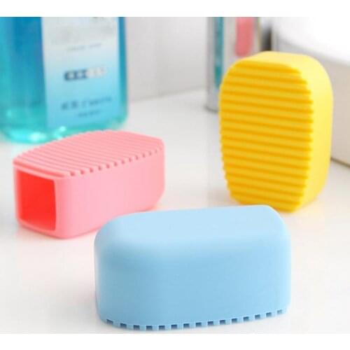 100PCS Cleaning Washing Flexible Scrub Brush Hand-held Mini Washboard Antiskid Creative comb