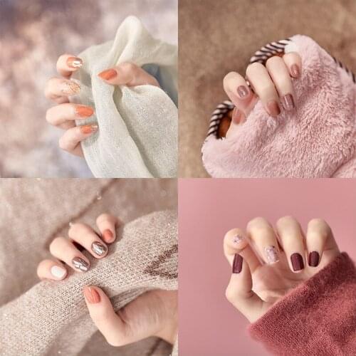 14 Stickers 3D Bronzing Laser Color Gradient Full Coverage Nail Stickers Flower Pattern DIY Design Self-Adhesive Nail Stickers