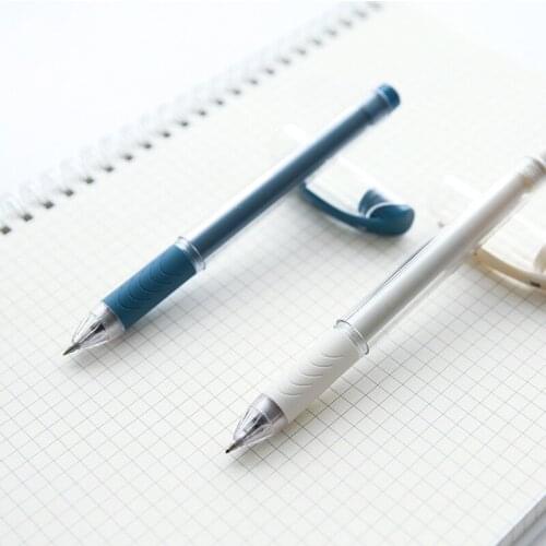 3pcs BZNVN Office Stationery hobby stationery contracted neutral pen 0.5mm pull cap bullet black pen pen