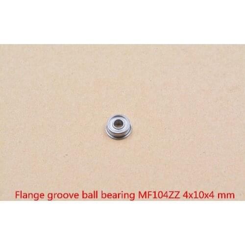 4mm bearing MF104ZZ 4mmx10mmx4mm flange ball deep groove toy car 1pcs