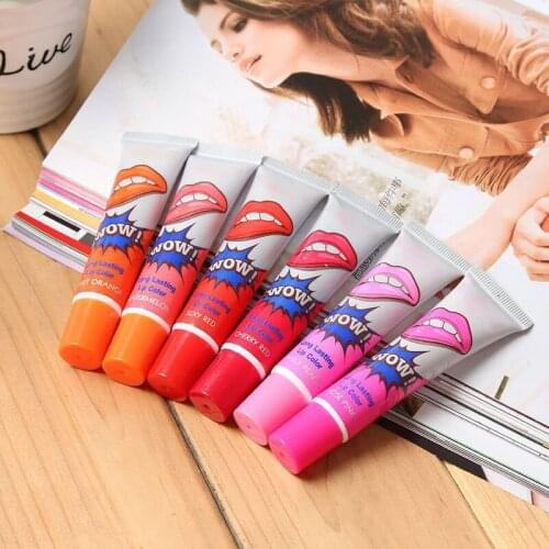 6 Colors New Moisturizing Candy Color Lip Gloss Waterproof Glitter Liquid Lipstick Long Lasting Makeup Lipstick Cosmetics