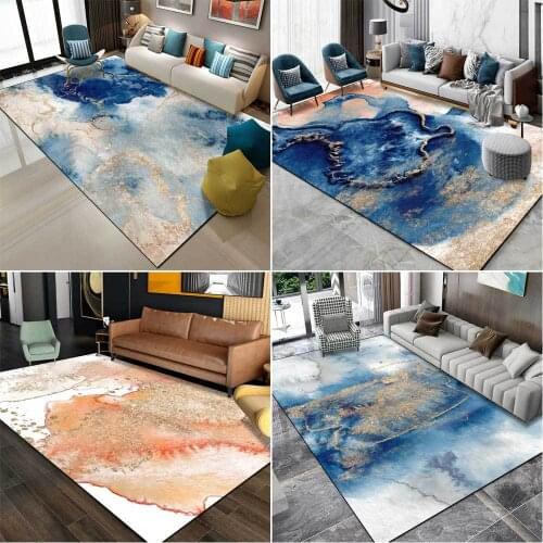 Living Room Abstract Multi-Color Rug Light Luxury Home Sofa Area Carpet Mats Bedroom Non-Slip Comfortable Bedside Mat