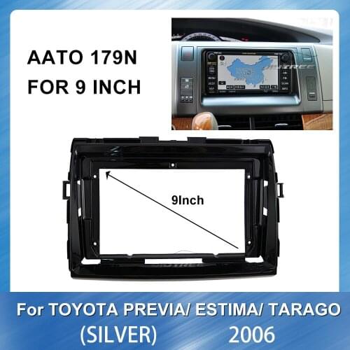Car Radio Fascia Frame Dash Panel for Toyota Previa Estima Tarago 2006 auto radio GPS navi Panel Dash accessories Frame Bezel