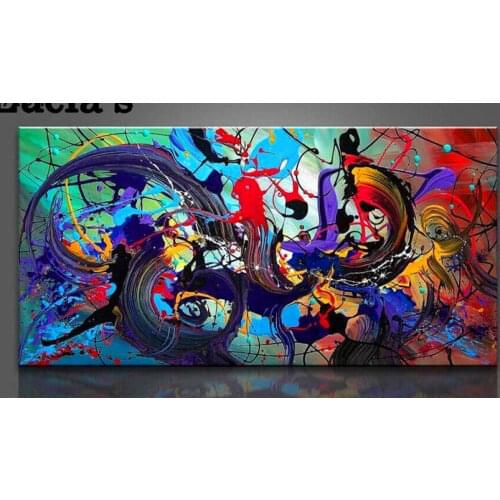 Large Hand Painted Abstract Canvas Wall Art Modern Oil Painting on Canvas Contemporary Decor Artwork Home Decoration Unframed