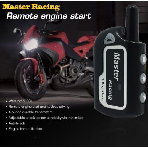 Two Way Alarm Motorcycle Scooter Anti-theft Alarm Remote Engine Start 2 Way Security Alarm Moto Theft Protection For Motorbike