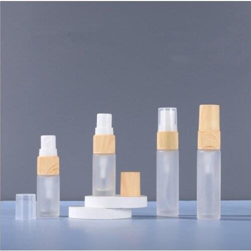 100pcs 5ml 10ml Frosted Bottle Mini Mist Spray Bottle Spray Pump Bottle Travel Refillable Glass Perfume Bottle With Sprayer Jars