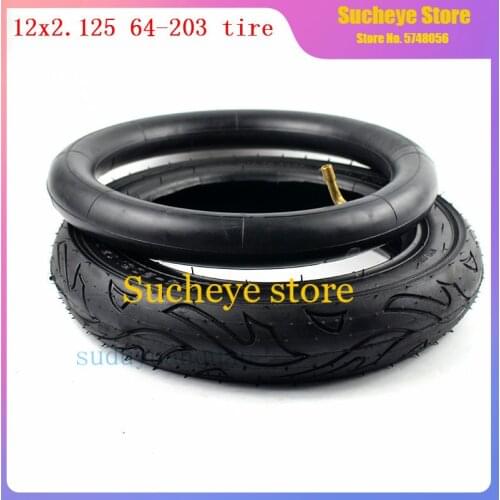 New 12x2.125 64-203 tire 12" Bike Bicycle Scooter Stroller Tires inner tubes 12 x 2.125 12x1.75 tyres 12 1/2 x 2 1/4 wheel tire