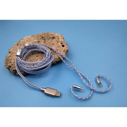 Diy earphone upgrade cable 8share silver plated wire ue900 se535 MMCX IM50 IE80 0.78mm 2pin 0.75mm TF10 A2DC