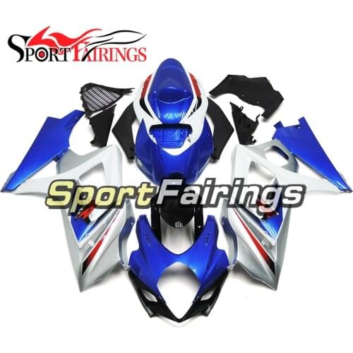 Fairings For Suzuki GSXR1000 K7 Year 2007 2008 07 08 Covers ABS Motorcycle Fairing Kit Bodywork Cowling Blue White Silver Hulls