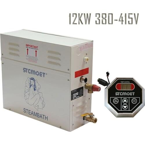 Free shipping Ecnomic type 12KW 380-415V Steam Generator Shower Multi-functional Sauna Bath Home Spa Steamer steam accessories