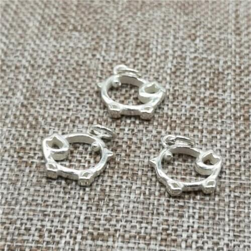 925 Sterling Silver Small Chick Chicken Charms for Bracelet Necklace