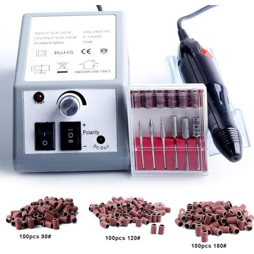 Professional Manicure Machine Electric Nail Drill Bits Set Nail Art File Mill Cutter Gel Polish Remover Ceramic Sanding Cutters