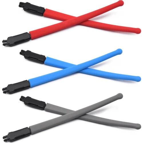 HKUCO Red/Blue/Grey Rubber Replacement Black Frame Legs For Marshal MNP OX8091 Glasses frame