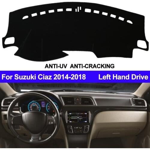 TAIJS Car Dashboard Cover Dash Mat For Suzuki Ciaz 2014 2015 2016 2017 2018 Dashmat Pad Anti-slip Carpet ANti-UV Dash Pad