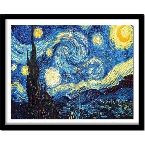 Home Decoration DIY 5D Diamond Embroidery Van Gogh Starry Night Cross Stitch kits Abstract Oil Painting Resin Hobby Craft Arts