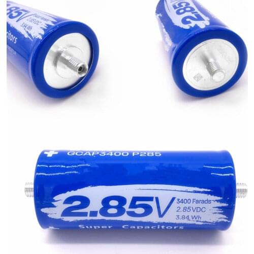 Super Farad Capacitor 2.85V 3400F 137*60mm Long Foot Capacitor Ultracapacitor High Frequency for Car Auto Power Supply Dropship