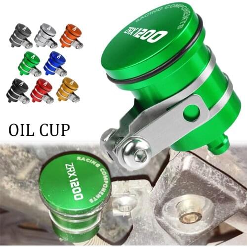 FOR KAWASAKI ZRX1200 ZRX 1200 1999 2000 2001 2002 2003-2007 Universal Motorcycle Brake Fluid Reservoir Clutch Tank Oil Fluid Cup