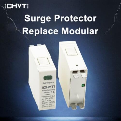 Surge Protector Replacement Modular core SPD AC 2P 275V Type 1+2 12.5KA Surge Protection Surge Protective Device