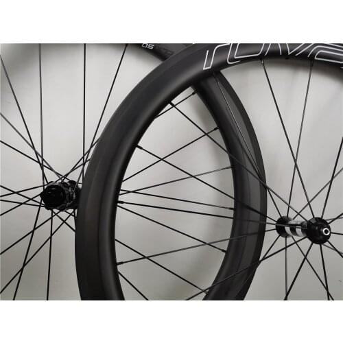 High quality road carbon wheels rim brake clincher tubular 23/25mm 700C carbon Wheelset with POWERWAY R13 hubs 2 years warranty