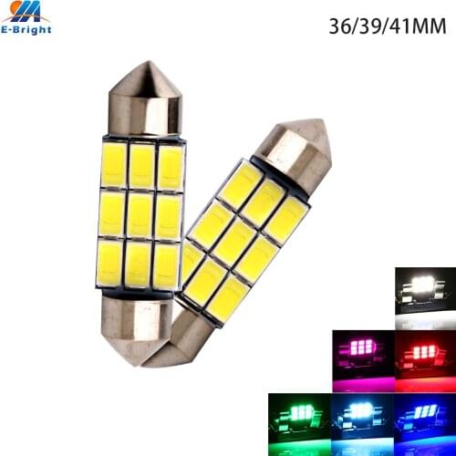 YM E-Bright 200X Festoon Canbus C5W 5630 9 SMD 9 Led Error Free Dome Light Lamps Auto Car Led 12V 6000K Reading Interior Lights