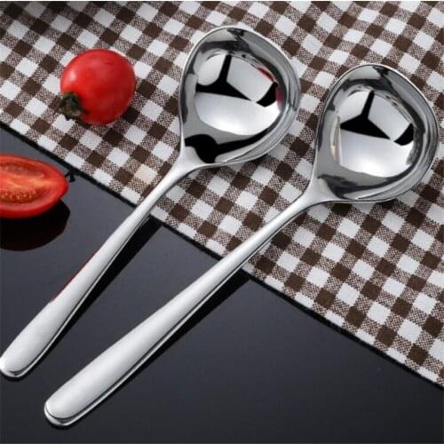 1 Pc Stainless Steel Deepened Thickened Spoon Long Handle Honey Teaspoon Stirring Spoon Household Spoon Kitchen Utensils