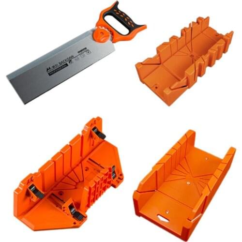 12/14" Adjustable Wood Miter Box Saw Cutting Grip Back Saw 0/22.5/45/90 Degrees Oblique Strip Woodworking Tool 264D