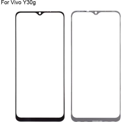 2PCS For Vivo Y30g Front LCD Glass Lens touchscreen For Vivo Y 30g V2066BA Touch screen Panel Outer Screen Glass without flex