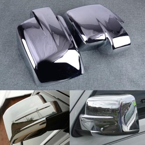 2PCS Chrome Car Door Side Review Mirror Covers Trim Cap Fit for Jeep Patriot Liberty 2008 2009 2010 2011 2012 Accessories