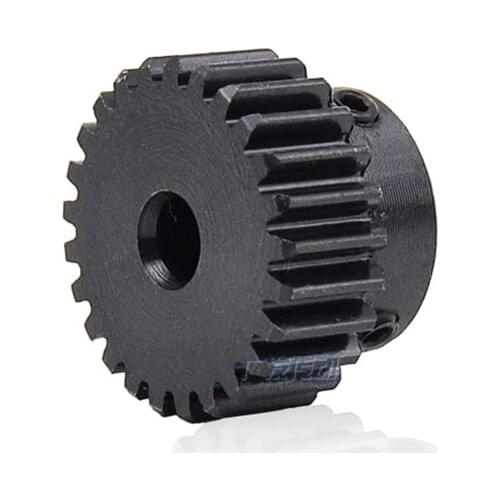 2Pcs 1Modulus 15T 16T 17T 18T Spur Gear Metal Motor Boss/Convex Gear Inner Hole 4/5/6/6.35/7/8/10 Gear Rack Transmission