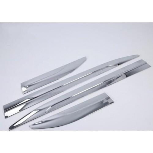 For Nissan Terra 2018 4PCS Car Styling ABS Chrome Exterior Car Side Door Body Trim Molding Accessories Side Cover Trim