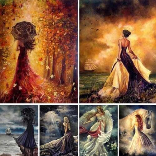 5D DIY Diamond Painting Woman Cross Stitch Kit Full Drill Square Embroidery Mosaic Art Picture of Rhinestones Home Decor Gift