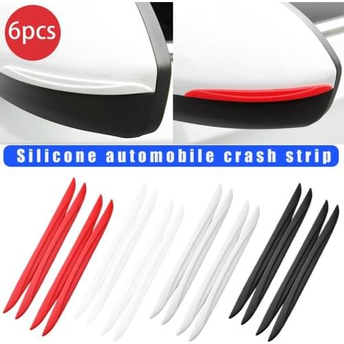 6Pcs/Set Universal Scrape Guard Bumper Guards Car Door Edge Protector Strip car door protector