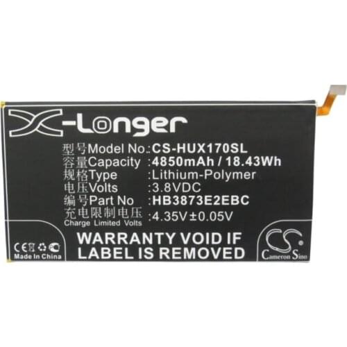 Cameron Sino 4850mah battery for HUAWEI 7D-501L 7D-501U 7D-503LT Mediapad X1 7.0 X1 7.0 3G X1 7.0 LTE HB3873E2EBC HB3873E2EBW
