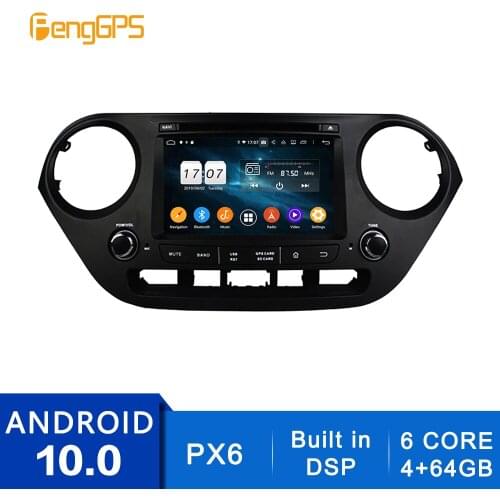 Android 10.0 DVD Player For Hyundai I10 I-10 2013+ Touchscreen Multimedia GPS Navigation Headunit Radio Carplay PX6 DSP WIFI OBD