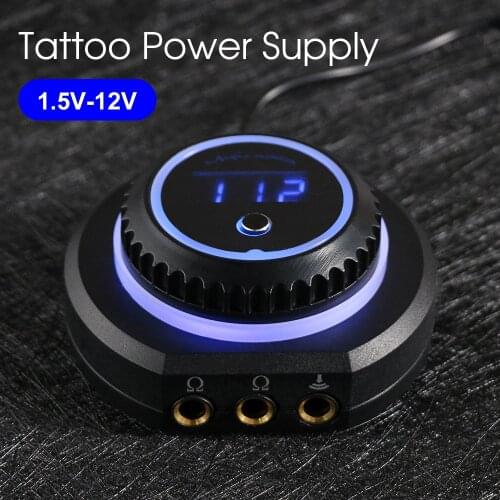 Tattoo Power Supply LED Dual Mode Digital Display Screen Unit Blue Light EU US Adapter Power Inputs For Tattoos сила татуировки