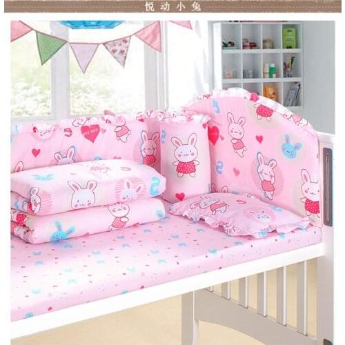 Baby Bedding Sets 100% cotton baby 5 pieces bedding sets quality whole sale hot new can customize size 2017 good price solid