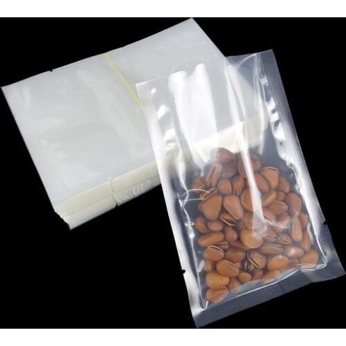 DHL 16*24cm Transparent Plastic Clear Vacuum Pouch For Seeds Tea Freezed Food Storage Packing Bag Open Top Heat Seal Package Bag