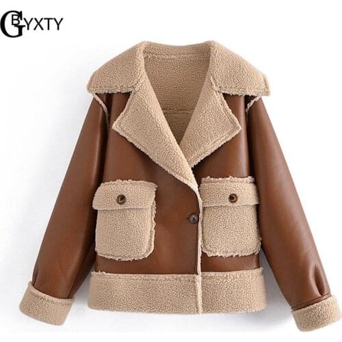 Женские зимние кожаные куртки GBYXTY China At AliExpress