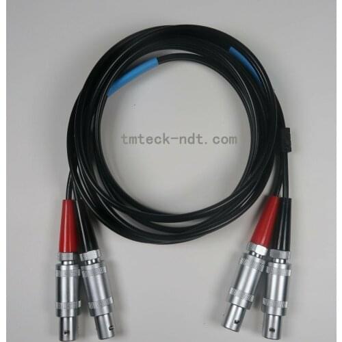 Cable for flaw detector, Equality Dual LEMO 1 to LEMO 1 / Krautkramer cable